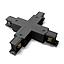 TRAXON LUXPOINT® Conector-X para Carril Trifásico, Negro