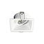Aro cuadrado orientable para bombilla LED GU10 Blanco