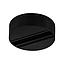 Kit de superficie circular para foco de carril trifásico negro